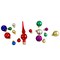 Northlight 16-Piece Assorted Glass Ball Christmas Ornaments with Tree Topper - Multi-Color